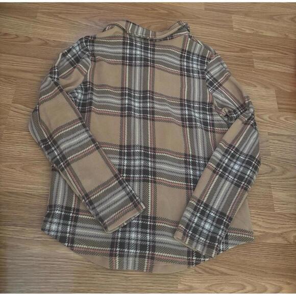 Cuddle Duds Button Up Flannel Top Size Small Petite - Picture 7 of 7